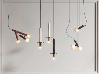 现代吊灯3D模型下载